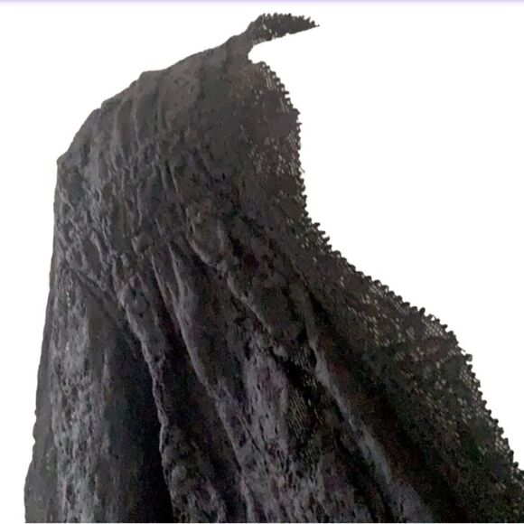 Calvin Klein Jeans black one sleeve lace t… - Picture 4 of 6